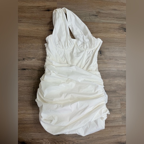 House of CB CLEMENTINE White Cut Out Mini Dress size L(P) - Picture 7 of 14